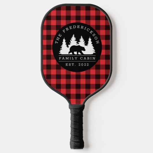Buffalo Gedekte Cabine Monogram Pickleball Paddle (Voorkant)