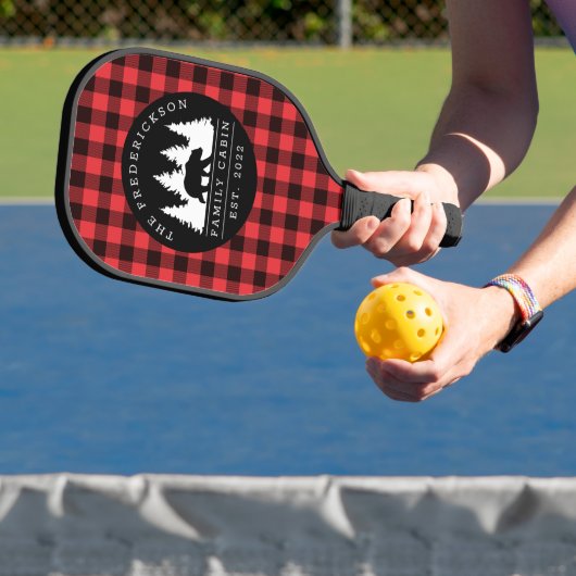 Buffalo Gedekte Cabine Monogram Pickleball Paddle (Insitu)