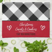 Buffalo Gedekte kerstmanolen en koekjes K Theedoek (Gevouwen)