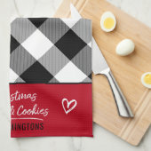 Buffalo Gedekte kerstmanolen en koekjes K Theedoek (Quarter Fold)