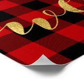 Buffalo Gepegeld kerstcadeautje Poster (Hoek)