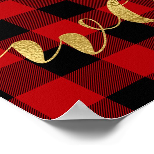 Buffalo Gepegeld kerstcadeautje Poster (Hoek)