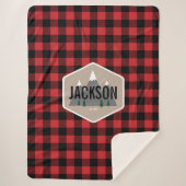 Buffalo Gepersonaliseerde babyverpakking Sherpa Deken (Voorkant)