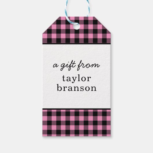 Buffalo Gepersonaliseerde Gift Labels Cadeaulabel (Voorkant)