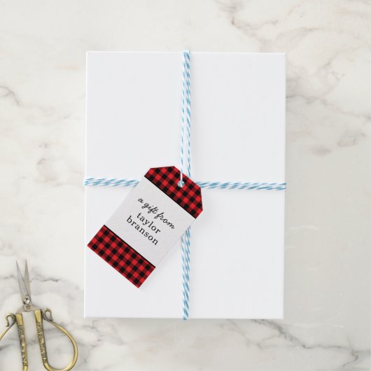 Buffalo Gepersonaliseerde Gift Labels Cadeaulabel (Met Touw)