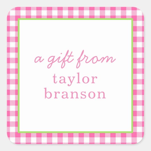 Buffalo Gepersonaliseerde Gift Stickers (Voorkant)