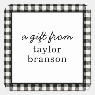 Buffalo Gepersonaliseerde Gift Stickers