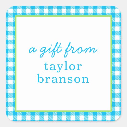 Buffalo Gepersonaliseerde Gift Stickers (Voorkant)