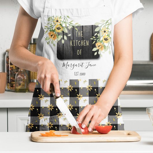 Buffalo gepersonaliseerde tekstkeuken schort