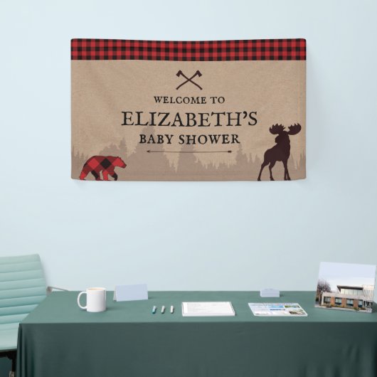 Buffalo Geplakt Baby shower met berlijn Welkomstte Spandoek (Beurs)