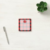 Buffalo geruit rood en zwart geruit esdoornblad post-it® notes (Kantoor)