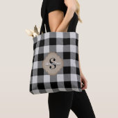 Buffalo geruit rustieke landelijke chic tote bag (Dichtbij)