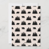 Buffalo geruite bos foto feestdagenkaart (Achterkant)