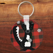 Buffalo geruite bosneus sleutelhanger (Voorkant)