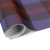 Buffalo geruite navyblauw rood cadeaupapier (Rol Hoek)
