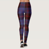 Buffalo geruite navyblauw rood leggings (Achterkant)