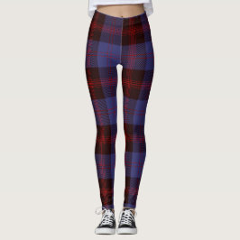 Buffalo geruite navyblauw rood leggings