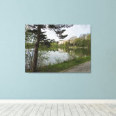 Buffalo Geschiedenis Museum Reflecties Canvas Afdruk (Insitu (Houten vloer))