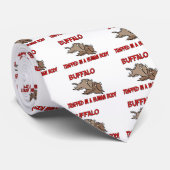 Buffalo gevangen in een menselijk lichaam stropdas (Opgerold)