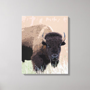 Buffalo/gif Canvas Afdruk
