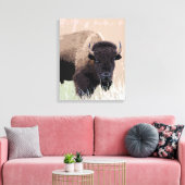 Buffalo/gif Canvas Afdruk (Insitu (Woonkamer))