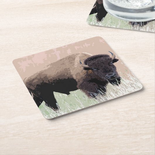 Buffalo/gif Kartonnen Onderzetters (Schuin)
