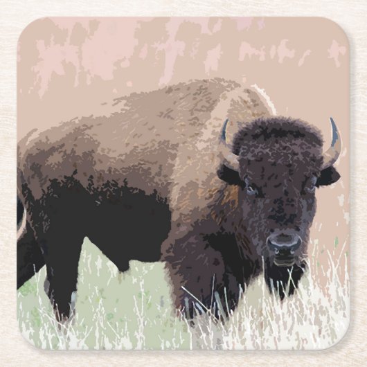 Buffalo/gif Kartonnen Onderzetters (Voorkant)