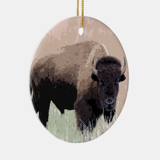 Buffalo/gif Keramisch Ornament (Rechts)