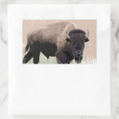 Buffalo/gif Rechthoekige Sticker (Tas)