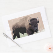 Buffalo/gif Rechthoekige Sticker (Envelop)