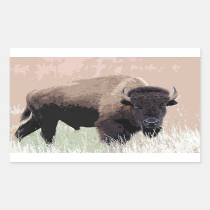 Buffalo/gif Rechthoekige Sticker
