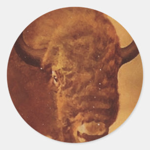 Buffalo/gif Ronde Sticker