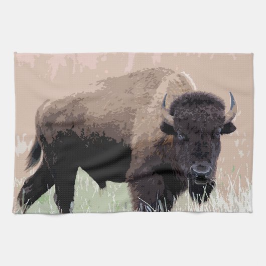 Buffalo/gif Theedoek (Horizontaal)