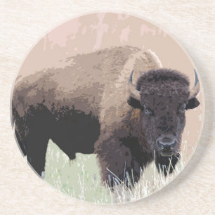Buffalo/gif Zandsteen Onderzetter