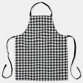 Buffalo Gingham Black en White Check Pset Schort (Voorkant)