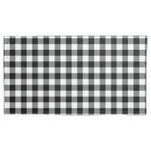 Buffalo gingham Black en White Check Pset Wrappi Kussensloop (Voorkant-Links)