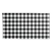Buffalo gingham Black en White Check Pset Wrappi Kussensloop (Achterkant-Rechts)