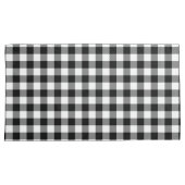 Buffalo gingham Black en White Check Pset Wrappi Kussensloop (Voorkant-Rechts)