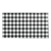 Buffalo gingham Black en White Check Pset Wrappi Kussensloop (Achterkant-Links)
