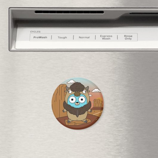 Buffalo Gopher in woestijn Magneet (Insitu (Vaatwasser))