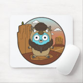 Buffalo Gopher in woestijn Muismat (Met muis)