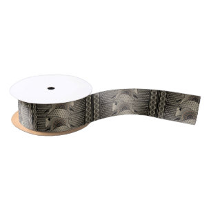 Buffalo Gray Gift Labels en Gift Wrapping Satijnen Lint