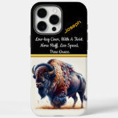 Buffalo Grazes in Gouden Gras bij zonsondergang Case-Mate iPhone Case (Achterkant)