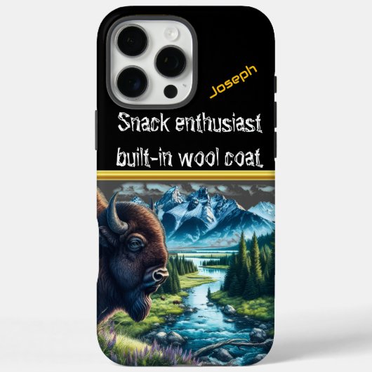 Buffalo Grazing beroemd gemaakt door A Serene Stre Case-Mate iPhone Case (Achterkant)