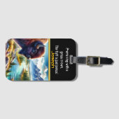 Buffalo Grazing beroemd gemaakt door The Lush Rive Bagagelabel (Voorkant (horizontaal))