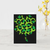 Buffalo Green Leopard Plaid Shamrock Cool St Patri Kaart (Gele Bloem)