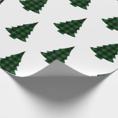 Buffalo Green Pine Trees Cadeaupapier (Hoek)