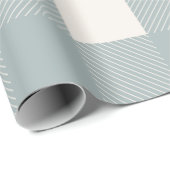 Buffalo Grijze, eenvoudige, stijlvolle rendy contr Cadeaupapier (Rol Hoek)