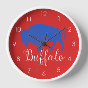 Buffalo Grunge Distress Blue Red New York 716 Cl
