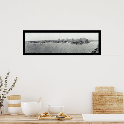 Buffalo Harbour, foto 1925 Poster (Keuken)